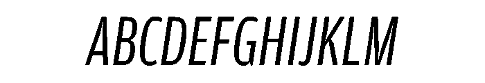 Amplitude Compressed Book Italic Font UPPERCASE