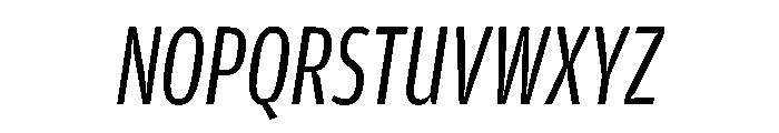 Amplitude Compressed Book Italic Font UPPERCASE