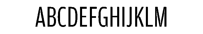 Amplitude Compressed Book Font UPPERCASE