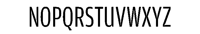 Amplitude Compressed Book Font UPPERCASE