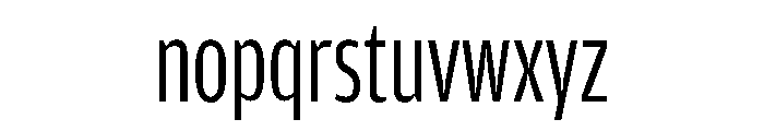 Amplitude Compressed Book Font LOWERCASE