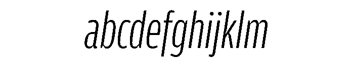 Amplitude Compressed Light Italic FONT