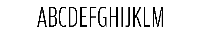 Amplitude Compressed Light Font UPPERCASE