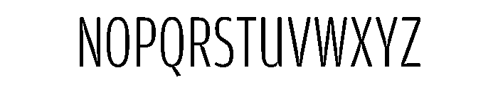 Amplitude Compressed Light Font UPPERCASE