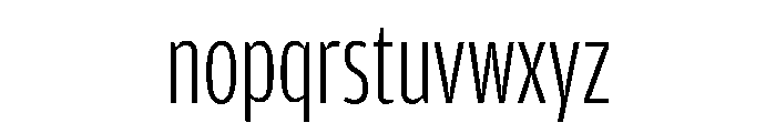 Amplitude Compressed Light Font LOWERCASE