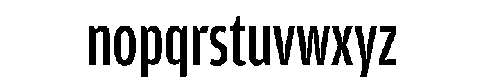Amplitude Compressed Medium Font LOWERCASE