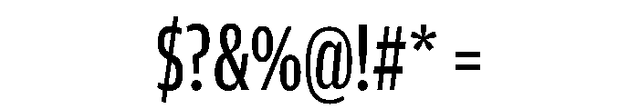 Amplitude Compressed Regular Font OTHER CHARS