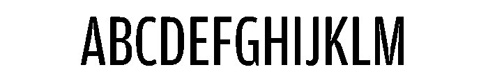 Amplitude Compressed Regular Font UPPERCASE