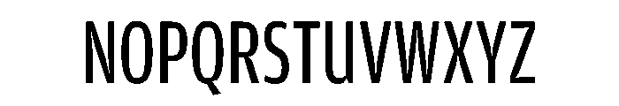 Amplitude Compressed Regular Font UPPERCASE