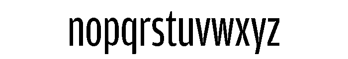Amplitude Compressed Regular Font LOWERCASE