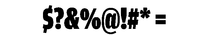 Amplitude Compressed Ultra Font OTHER CHARS