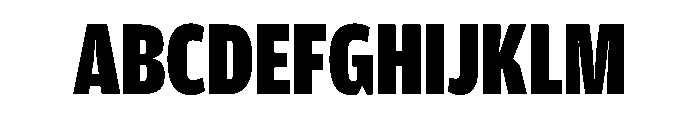 Amplitude Compressed Ultra Font UPPERCASE