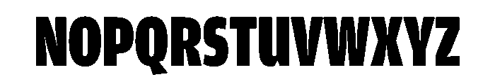 Amplitude Compressed Ultra Font UPPERCASE
