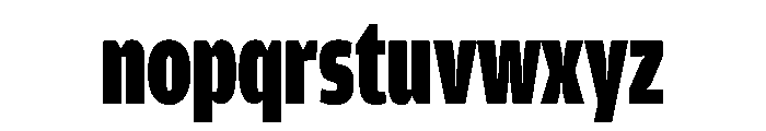 Amplitude Compressed Ultra Font LOWERCASE