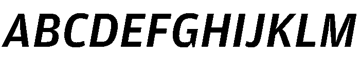 Amplitude Medium Italic Font UPPERCASE