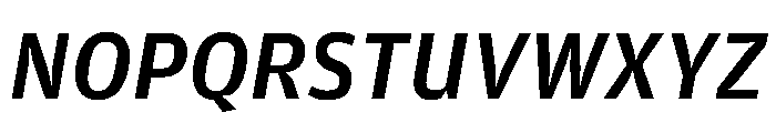 Amplitude Medium Italic Font UPPERCASE