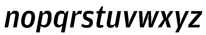 Amplitude Medium Italic Font LOWERCASE