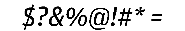 Amplitude Regular Italic Font OTHER CHARS