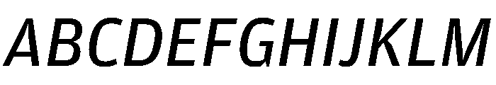Amplitude Regular Italic Font UPPERCASE