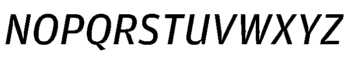 Amplitude Regular Italic Font UPPERCASE