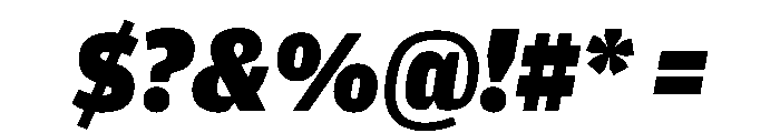 Amplitude Ultra Italic Font OTHER CHARS