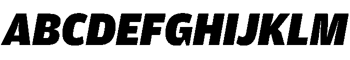 Amplitude Ultra Italic Font UPPERCASE