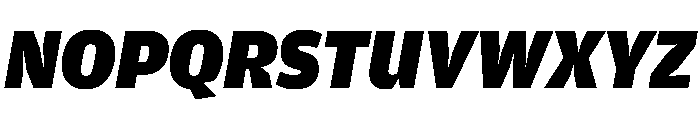 Amplitude Ultra Italic Font UPPERCASE