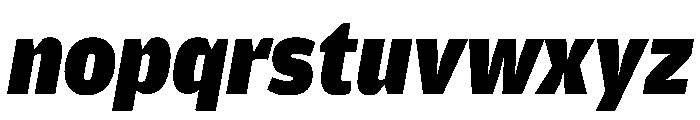 Amplitude Ultra Italic Font LOWERCASE