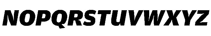 Amplitude Wide Black Italic Font UPPERCASE