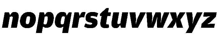 Amplitude Wide Black Italic Font LOWERCASE