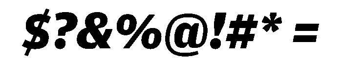 Amplitude Wide Bold Italic Font OTHER CHARS