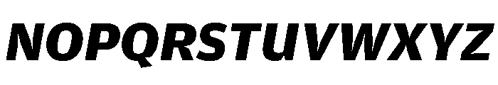 Amplitude Wide Bold Italic Font UPPERCASE