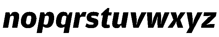 Amplitude Wide Bold Italic Font LOWERCASE