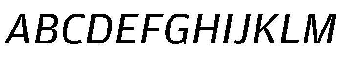 Amplitude Wide Book Italic Font UPPERCASE