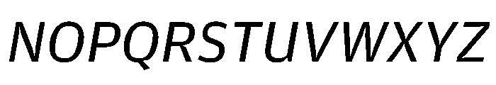 Amplitude Wide Book Italic Font UPPERCASE