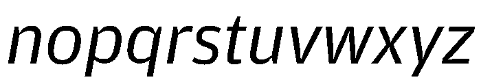 Amplitude Wide Book Italic Font LOWERCASE