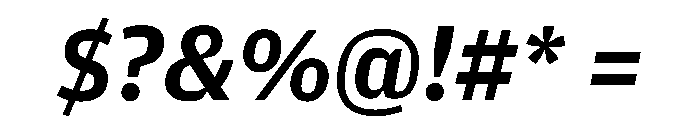 Amplitude Wide Medium Italic Font OTHER CHARS