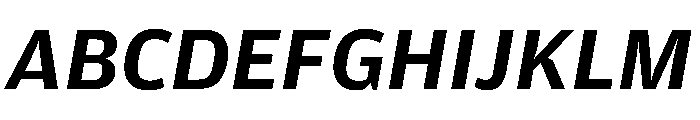 Amplitude Wide Medium Italic Font UPPERCASE