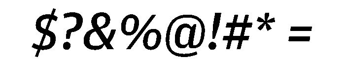 Amplitude Wide Regular Italic Font OTHER CHARS