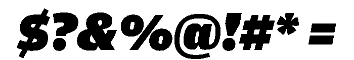 Amplitude Wide Ultra Italic Font OTHER CHARS