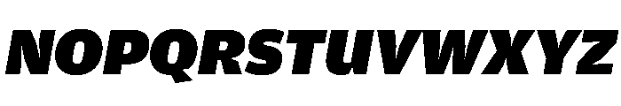 Amplitude Wide Ultra Italic Font UPPERCASE