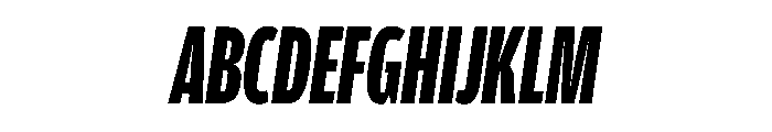 Amplitude X Compressed Black Italic Font UPPERCASE