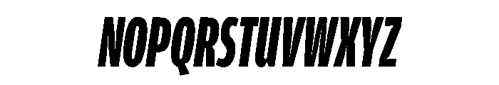 Amplitude X Compressed Black Italic Font UPPERCASE