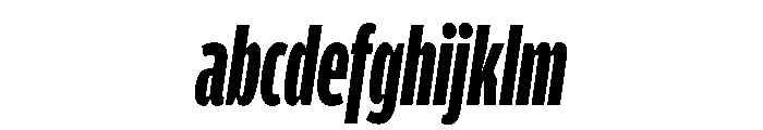 Amplitude X Compressed Black Italic FONT