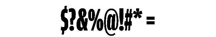 Amplitude X Compressed Black Font OTHER CHARS