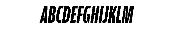 Amplitude X Compressed Bold Italic Font UPPERCASE