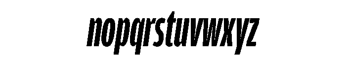 Amplitude X Compressed Bold Italic Font LOWERCASE