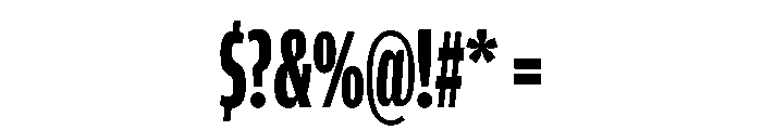 Amplitude X Compressed Bold Font OTHER CHARS