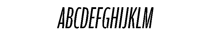 Amplitude X Compressed Book Italic Font UPPERCASE