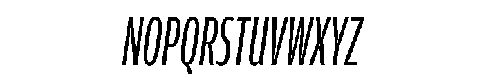 Amplitude X Compressed Book Italic Font UPPERCASE
